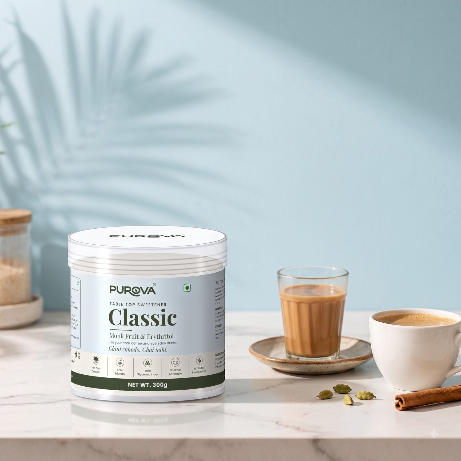 Purova Classic with chai and coffee